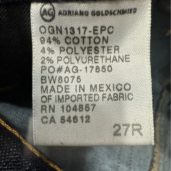 AG Adrianna Goldschmied The Ballad Slim Boot jeans size 27. - Picture 9 of 10